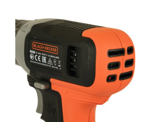 Шуруповерт Black&Decker 18 В Li-Ion, 1.5Ah, 600 об/хв, 1,2 кг (BCD001C1)