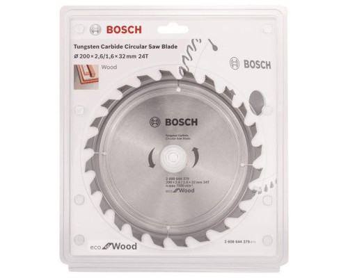 Диск пильний Bosch ECO WO 200x32-24T (2.608.644.379)