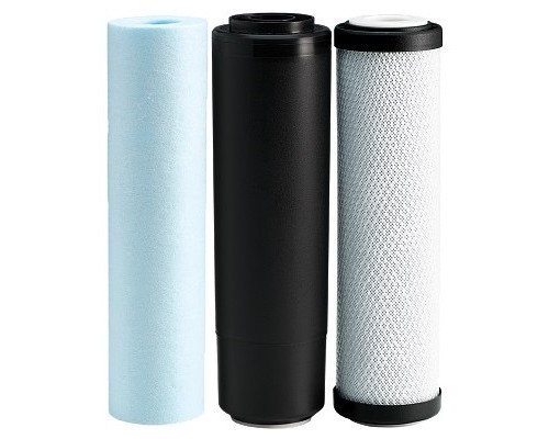 Картридж для фільтра глечика Ecosoft Комплект картриджів Ecosoft 1-2-3 покращений (2 вугільних ка (CHV3ECO)