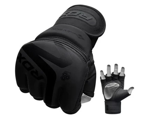 Рукавички для MMA RDX F15 Noir Matte Black L (GGR-F15MB-L)