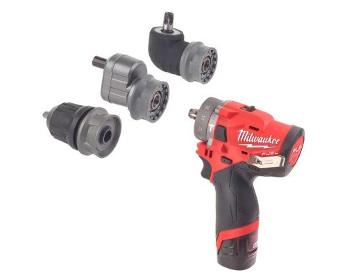 Шуруповерт Milwaukee M12 FPDXKIT-202X, 44Нм, 2x2Аг, 2 насадки, кейс (4933464138)