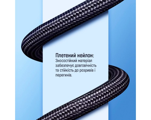 Дата кабель USB-C to USB-C 1.0m USB3.2 (20Gbps 4K PD100W) Gen2 5А black ColorWay (CW-CBPDCC062-BK)