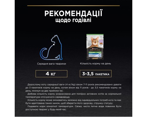Вологий корм для кішок Purina Pro Plan Sterilised Для стерилізованих котів старше семи років З індичкою 75 г (8445290184061) Вологий корм для кішок Purina Pro Plan Sterilised Для стерилізованих котів старше семи років З індичкою 75 г (8445290184061)