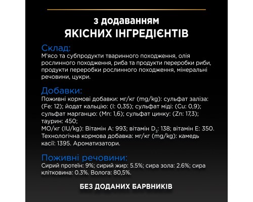 Вологий корм для кішок Purina Pro Plan Sterilised Для стерилізованих котів старше семи років З індичкою 75 г (8445290184061) Вологий корм для кішок Purina Pro Plan Sterilised Для стерилізованих котів старше семи років З індичкою 75 г (8445290184061)