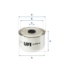 Фільтр паливний UFI 24.454.00