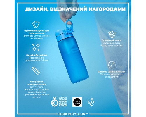 Пляшка для води ION8 OneTouch 750 мл BPA Free, Blue (I8RF750BLU)