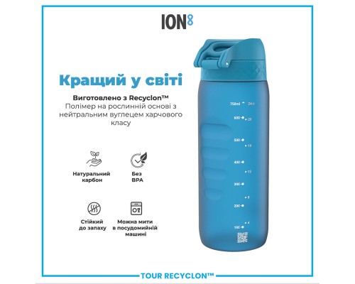 Пляшка для води ION8 OneTouch 750 мл BPA Free, Blue (I8RF750BLU)