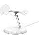 Зарядний пристрій Belkin 3in1 Magnetic Adjustable Pad Qi2 15W White (WIZ023VFWH)