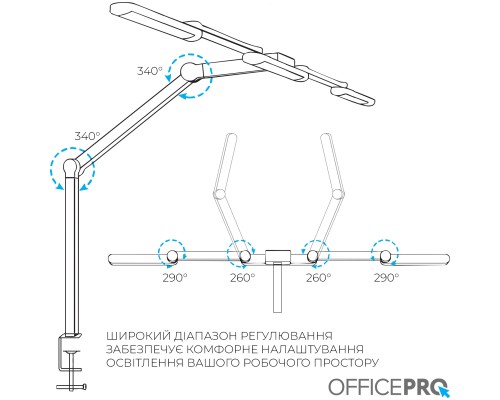 Світильник OfficePro LED лампа на монітор SL300B (SL300B)