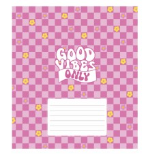 Зошит Школярик Good vibes only 18 аркушів клітинка (018-3561K)