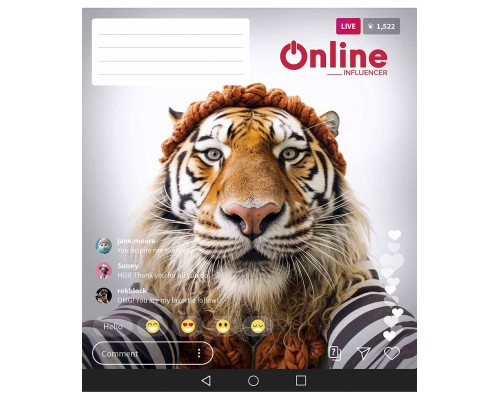 Зошит Школярик Online 48 аркушів клітинка (048-3420K)