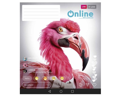 Зошит Школярик Online 48 аркушів клітинка (048-3420K)