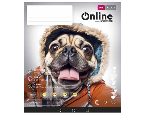 Зошит Школярик Online 48 аркушів клітинка (048-3420K)