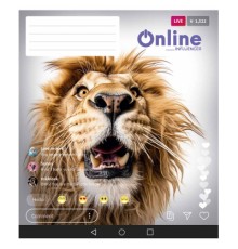 Зошит Школярик Online 48 аркушів клітинка (048-3420K)