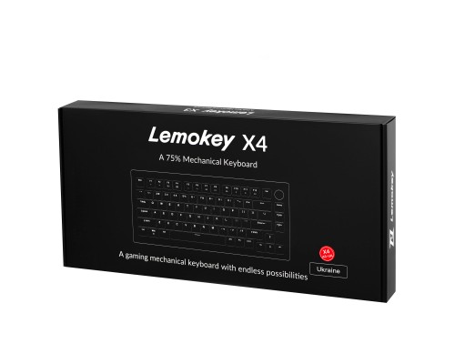 Клавіатура Lemokey Keychron X4 Brown Red LED USB Black (X4-A3-UA)