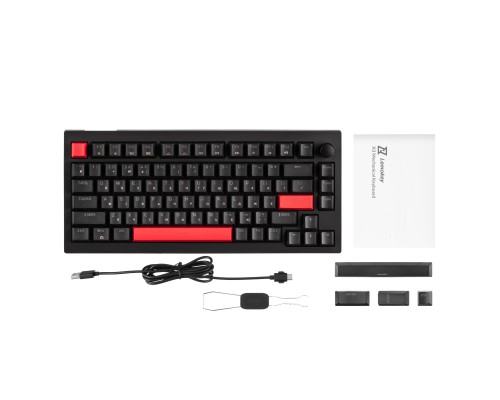 Клавіатура Lemokey Keychron X4 Brown Red LED USB Black (X4-A3-UA)