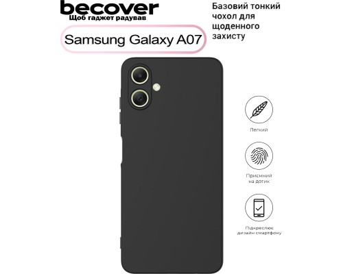 Чохол до мобільного телефона BeCover Samsung Galaxy A07 SM-A075 Black (713685)