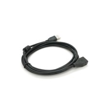 Дата кабель USB 2.0 AM/AF 2.0m ferrite black Voltronic (YT-AM/AF-2.0B)