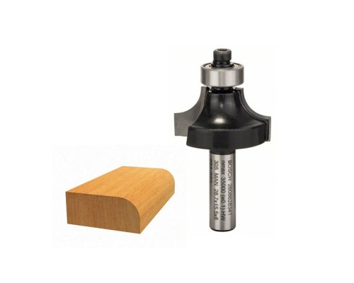 Фреза Bosch Professional карнизна, Std, S8, R8, L15.2 (2.608.628.341)