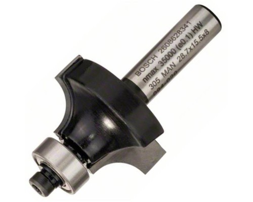 Фреза Bosch Professional карнизна, Std, S8, R8, L15.2 (2.608.628.341)