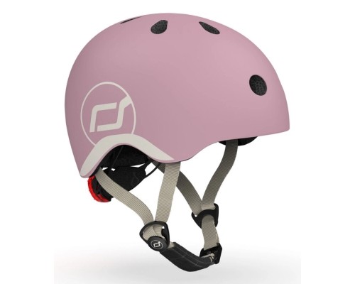 Шолом Scoot&Ride пастельно-бузковий з ліхтариком 45-51см (SR-181206-WILDBERRY)