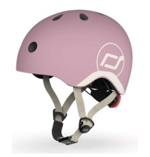 Шолом Scoot&Ride пастельно-бузковий з ліхтариком 45-51см (SR-181206-WILDBERRY)