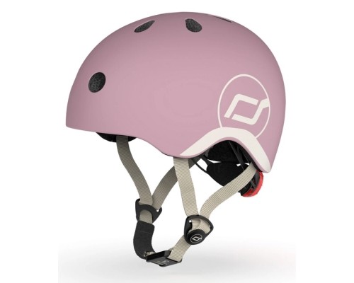 Шолом Scoot&Ride пастельно-бузковий з ліхтариком 45-51см (SR-181206-WILDBERRY)
