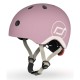Шолом Scoot&Ride пастельно-бузковий з ліхтариком 45-51см (SR-181206-WILDBERRY)