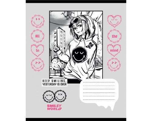 Зошит Yes Smiley World Anime А5 48 аркушів лінія (767655)