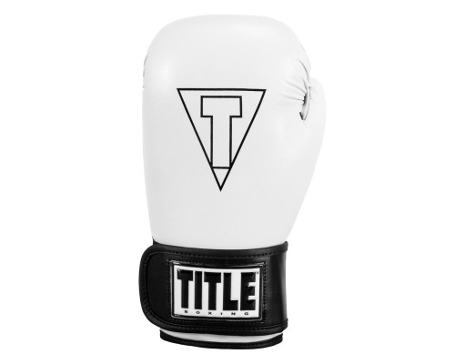 Боксерські рукавички Title Boxing Vegan Gloves White/Black 12 oz (VGFBG 12 oz WH/BK)