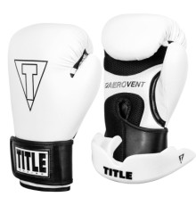 Боксерські рукавички Title Boxing Vegan Gloves White/Black 12 oz (VGFBG 12 oz WH/BK)
