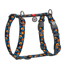 Шлея для собак WAUDOG Nylon анатомічна H-подібна з QR-паспортом 