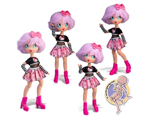 Лялька 4SF Manga Dolls серії Hello Kitty – Тедді Рок (HKTF0100)