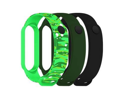 Ремінець до фітнес браслета Armorstandart комплект 3шт Xiaomi Mi Band 7/6/5 RM Portal (ARM77052)