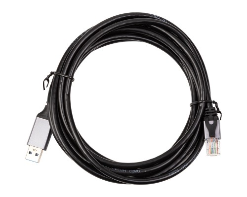 Дата кабель USB AM to RJ45 Ethernet 3.0m CAT6 UTP PowerPlant (CA914999)