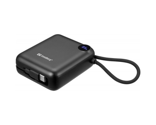 Батарея універсальна Sandberg 10000mAh PD/3.1/20W, QC/3.0, USB-C In/Out, with 2 cables USB-C (421-26)