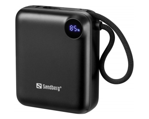 Батарея універсальна Sandberg 10000mAh PD/3.1/20W, QC/3.0, USB-C In/Out, with 2 cables USB-C (421-26)