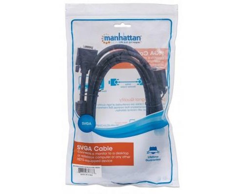 Кабель мультимедійний VGA 3.0m Manhattan (317733)