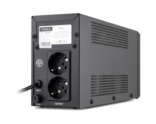 Пристрій безперебійного живлення Vinga LCD 800VA metal case (VPC-800M)