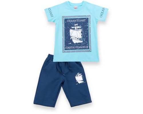 Набір дитячого одягу E&H з вітрильником (8299-116B-blue)