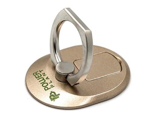 Тримач для смартфонів PowerPlant с кольцом, желтый (CA910335)