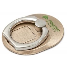 Тримач для смартфонів PowerPlant с кольцом, желтый (CA910335)