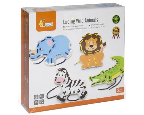 Розвиваюча іграшка Viga Toys Дикие животные (51326)