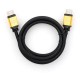 Кабель мультимедійний HDMI to HDMI 3.0 m V2.0 metal Vinga (VCPDCHDMI2VMM3BK) 