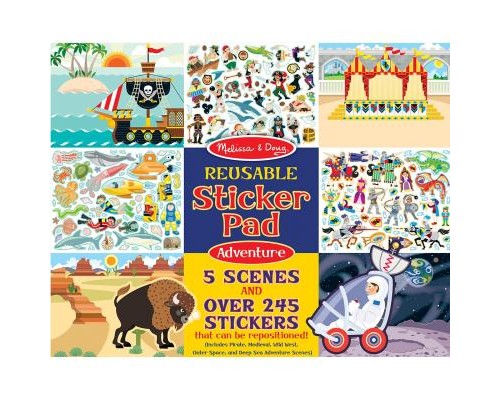 Набір для творчості Melissa&Doug Набір багаторазових наліпок Пригоди (MD9115)