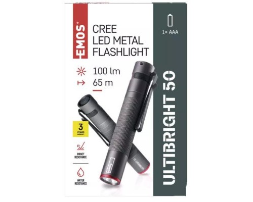 Ліхтар EMOS P3150 100Lm 1AAA Metal (P3150)