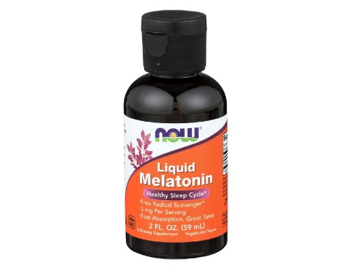 Амінокислота Now Foods Мелатонін рідкий, Liquid Melatonin, 2 рідких унції (59 мл) (NOW-03261) 