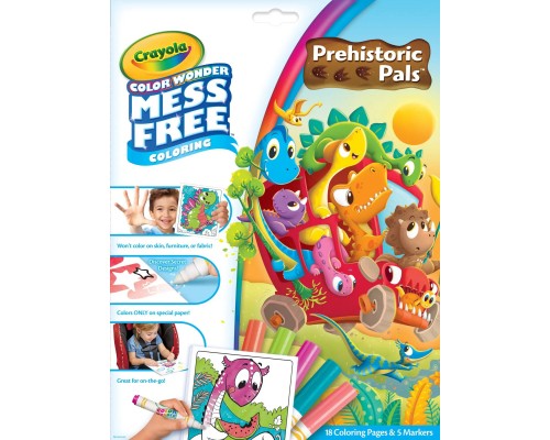 Набір для творчості Crayola Color Wonder Динозаври Розмальовка (919068.018)