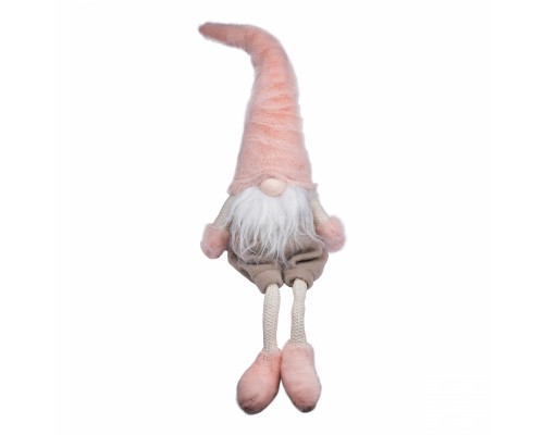 Новорічна фігурка YES! Fun Гном новорічний 60 см, рожевого кольору (973615)