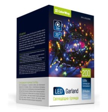 Гірлянда ColorWay LED 200 20м 8 функцій Color 220V (CW-G-200L20VMC)